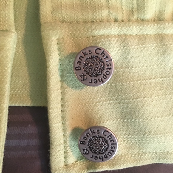 Christopher and Banks light green Jean jacket - Picture 3 of 5